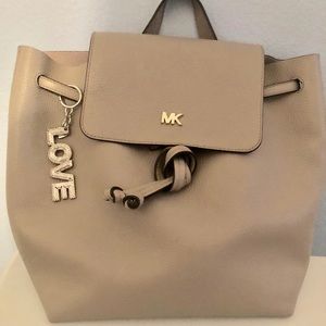 Michael Kors Junie backpack and key/ bag charm